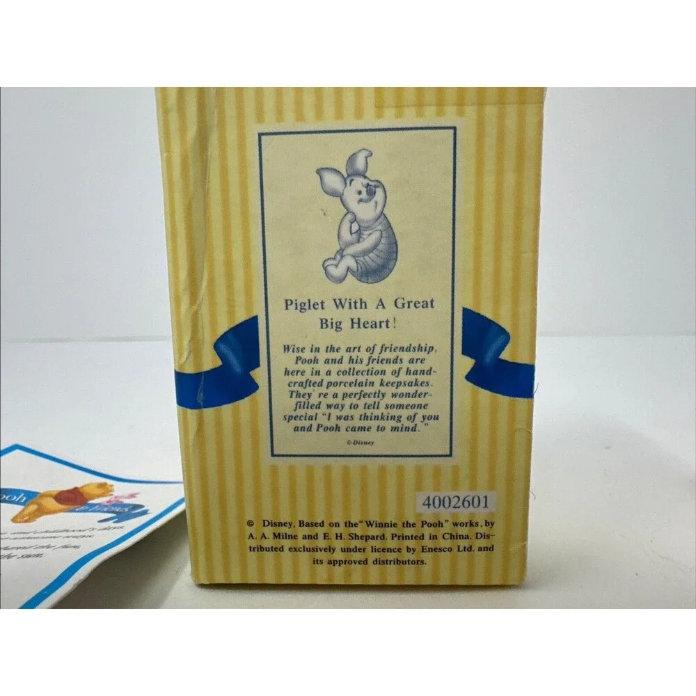 RARE Disney Pooh & Friends “Piglet With A Great Big Heart” #4002601 NEW IN BOX